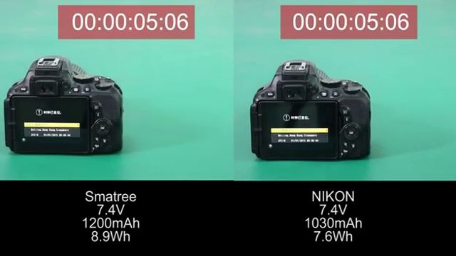 Comparison Battery SMATREE Nikon EN-EL14 14a VS ORIGINAL Nikon - Better Than Wasabi