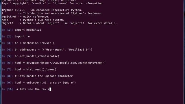 Python Tutorial - How to Scrape Google Result using Python and Mechanize смотреть онлайн