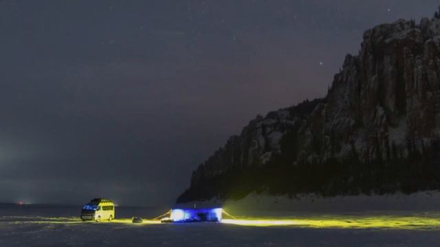 Overnight in a tent -40C/LENA PILLARS NATURE PARK смотреть онлайн