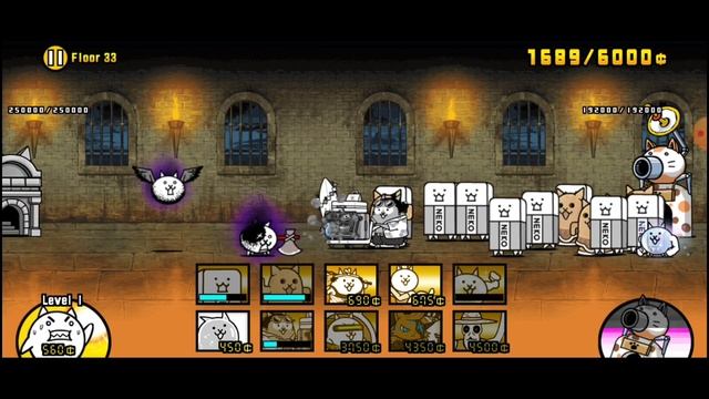 АТАКА КРЕЙЗИ КОТОВ! Heavenly Tower 31-35 floor (the battle cats) the battle cats Прохождение Blad смотреть онлайн