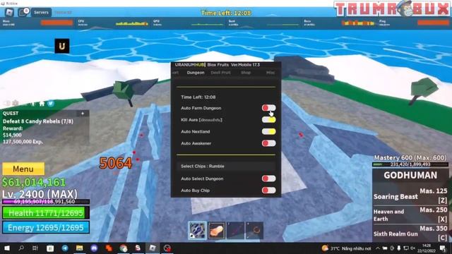 [ROBLOX] HACK BLOX FRUIT TRÊN ĐIỆN THOẠI AUTO FARM CỰC NGON / SCRIPT FREE смотреть онлайн