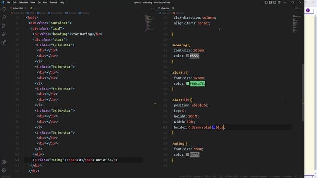 Star Rating with HTML, CSS, and JavaScript смотреть онлайн