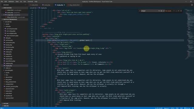 Working On Our Theme Single.php смотреть онлайн