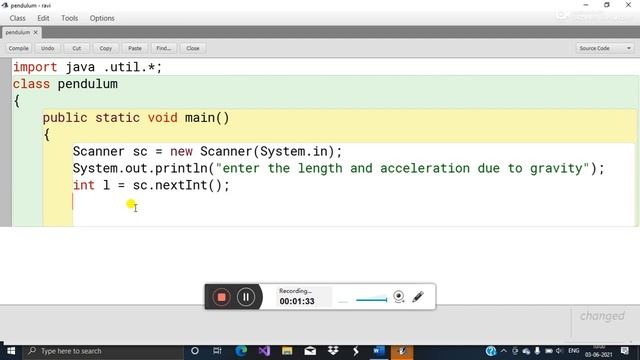 write a program in java the time period of a simple pendulum is given by the formula смотреть онлайн