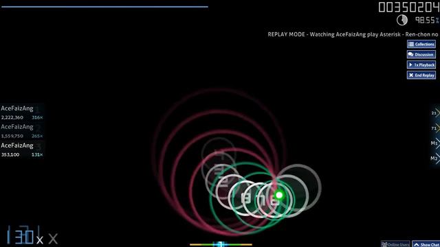 osu! Asterisk - Ren-chon no Drum 'n' Bass [Insane] S rank смотреть онлайн