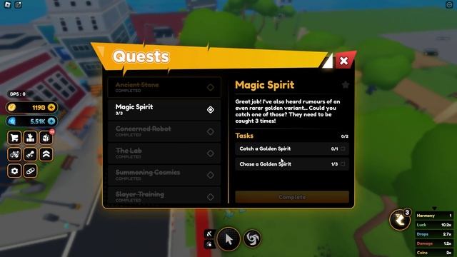 HOW TO COMPLETE THE GOLDEN SPIRIT QUEST EASY IN... (Roblox Anime Champions Simulator) смотреть онлайн