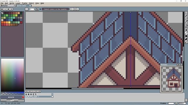 Как нарисовать дом для Top Down игры || Aseprite || Top Down || Pixel art смотреть онлайн