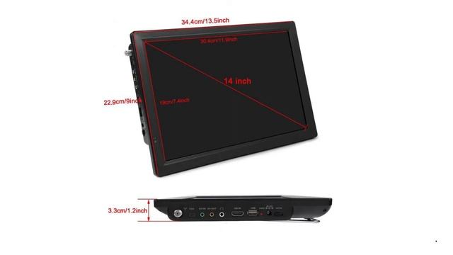 LEADSTAR D14 LED TV 14 1 inch Portable Display смотреть онлайн