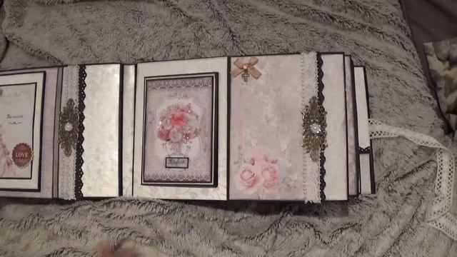 Album mariage avec les papiers stanperia "weeding " смотреть онлайн