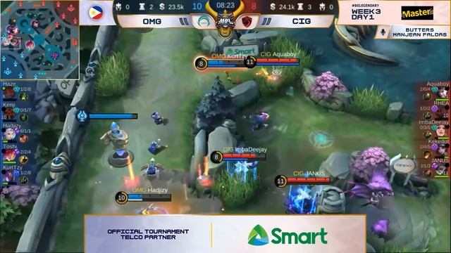 MPL-PH S7 (NO PAUSE) WEEK 3 DAY 1 | OMG VS CIG | GAME 1 смотреть онлайн