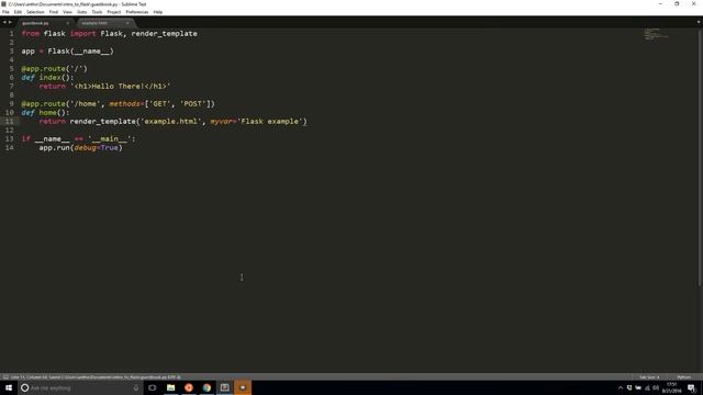 Intro to Flask (Part 4) - Templates смотреть онлайн