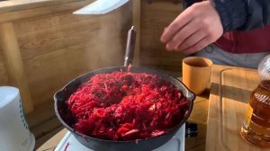 Овощной маринад. Свекольный маринад на сковороде. Овощной маринад рецепт