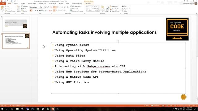 Python Scripting: 7 - Automation power with multiple apps смотреть онлайн
