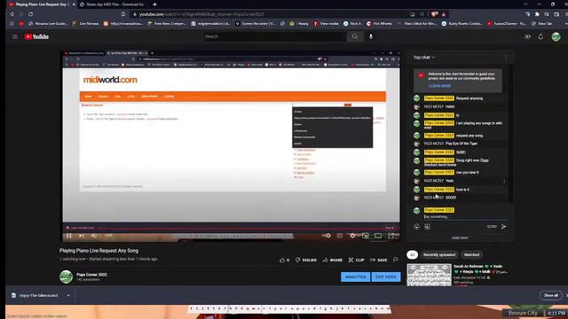 Playing Piano Live Request Any Song смотреть онлайн