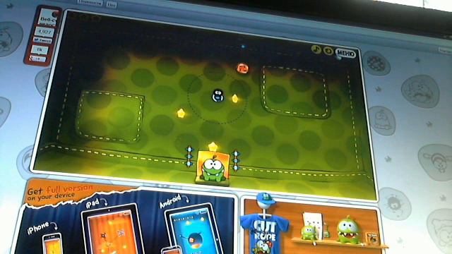 прохождение мини игры Cut the Rope #2 смотреть онлайн