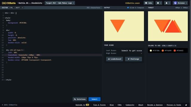 CSS Battle - Web Maker Logo | Target #14 | CSS Challenge смотреть онлайн