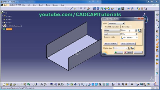 CATIA Sheet Metal Exercises for Beginners - 1 смотреть онлайн