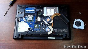 Lenovo G500s, G505s disassembly and fan cleaning