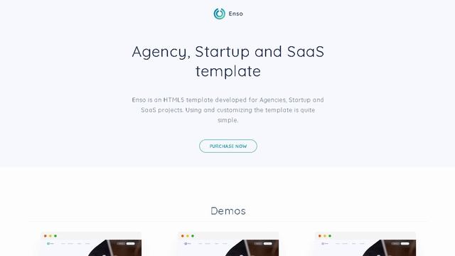 Enso - Agency Startup and SaaS Template | Themeforest Templates смотреть онлайн