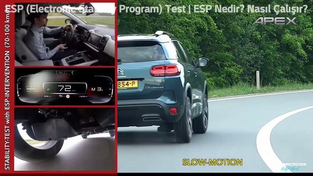 ESP (Electronic Stability Program) Testi | ESP Nedir? Nasıl Çalışır? | C5 Aircross ESP Testi