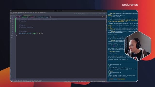 N-Queens Puzzle (PART 1) - Rust - Codurance Screenkata смотреть онлайн