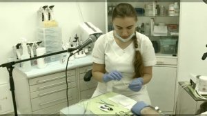 Замешивание временного цемента и укладка его в коронки (ЗАС 006)  (прямой эфир)