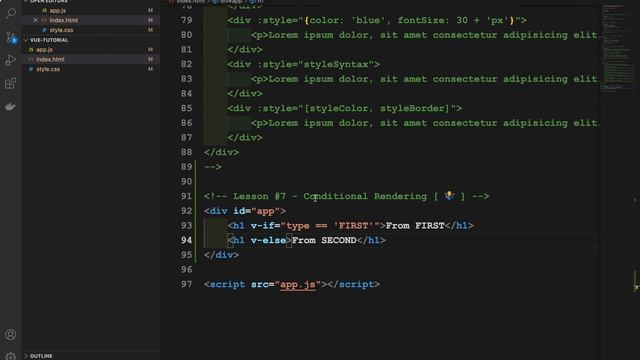 Vue.js 3 Tutorial for Beginners #7 - Conditional Rendering смотреть онлайн