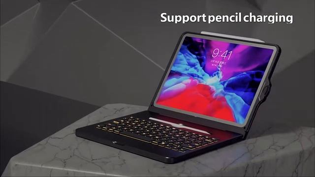 AJIUYU Keyboard for iPad Pro Tablet Case USB HDMI Dock Hub Smart Separate Magic Cover смотреть онлайн