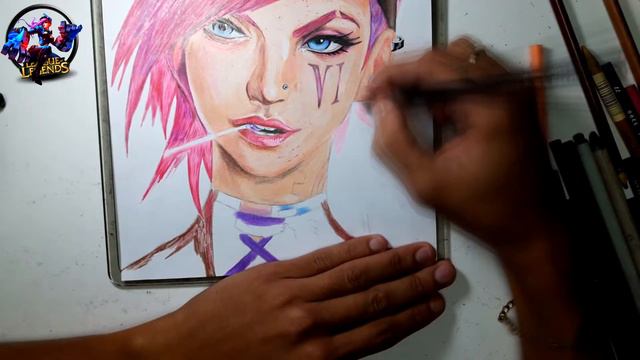 Desenhando Vi | League of Legends (Drawing Vi League of Legends)#Speedart смотреть онлайн