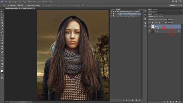 Dirty Art Photoshop Action Video Tutorial | SmartestMind Photoshop Actions Sharp Designer смотреть онлайн