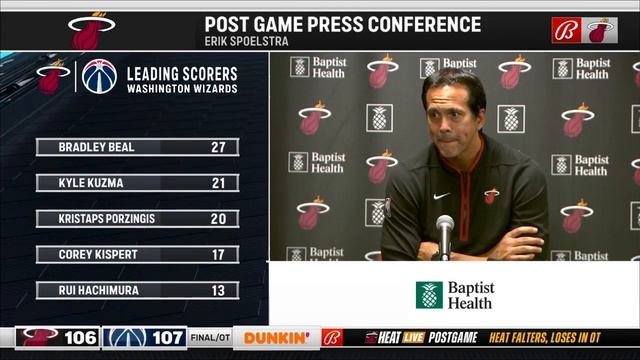 POSTGAME REACTION: Miami HEAT vs. Washington Wizards 11/18/22 смотреть онлайн
