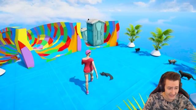 СМЕРТЕЛЬНЫЕ ВОДНЫЕ ГОРКИ в ГТА 5 ОНЛАЙН (GTA 5 ONLINE) смотреть онлайн