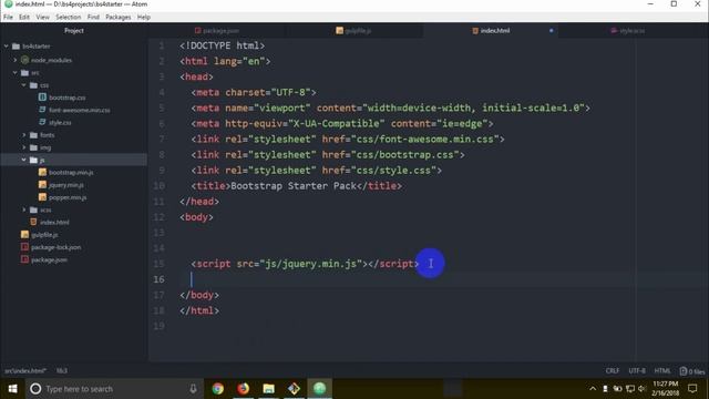Bootstrap 4 [#29] Creating The Gulpfile смотреть онлайн