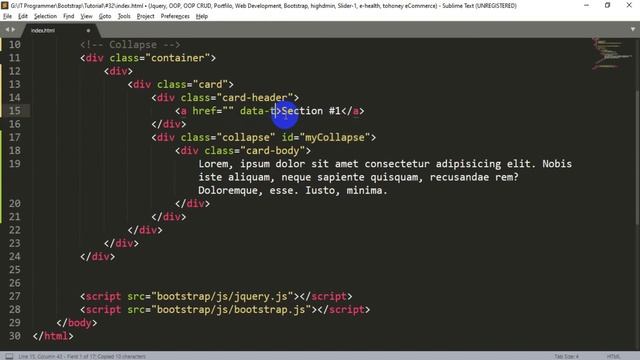 Bootstrap Tutorial [#32] | Collapse | Collapse In Bootstrap смотреть онлайн