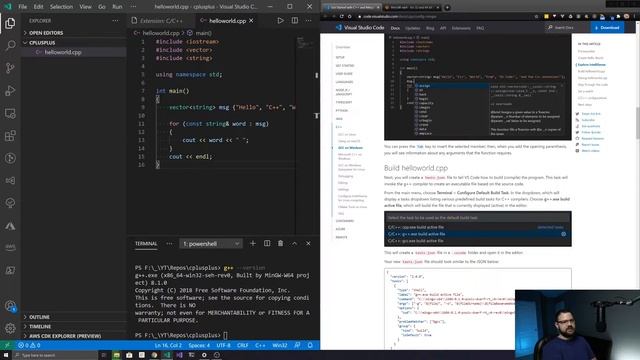 C/C++ in Visual Studio Code for Beginners смотреть онлайн