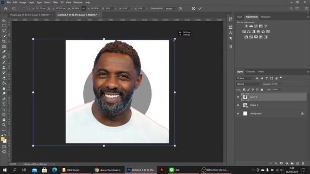 Cara Membuat Objek Gambar Keluar Lingkaran Menggunakan Photoshop | Tutorial Mudah dan Simple смотреть онлайн