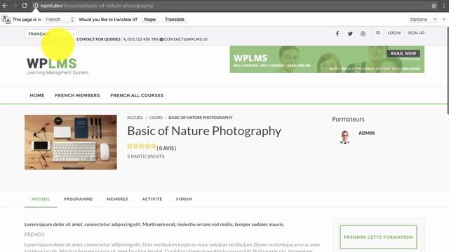 WPLMS with WPML смотреть онлайн