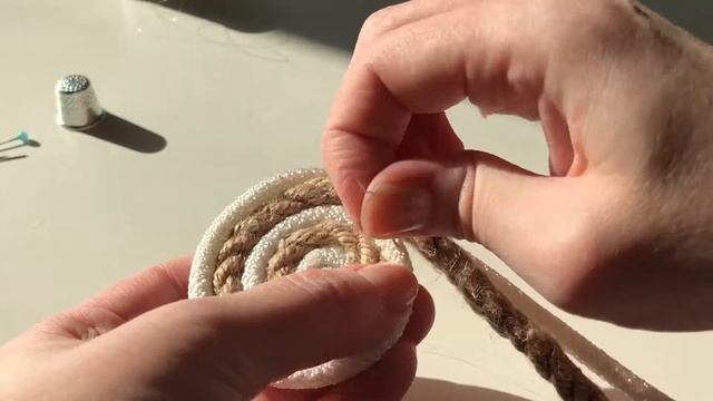 DIY | Коврик из натуральных материалов | Jute and cotton carpet смотреть онлайн