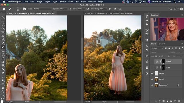 Художественная фотография. Рисуем светотень в Photoshop (dodge&burn) смотреть онлайн