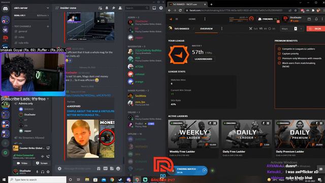 CSGO LIVE INDIA | SEA FACEIT LVL-10 | !elo смотреть онлайн