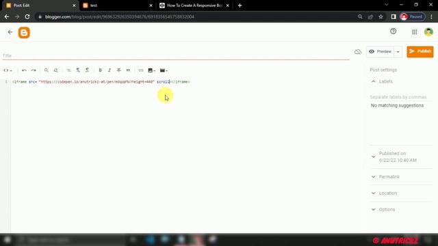 [Requested] How to add codepen Projects in post blogger & wordpress смотреть онлайн