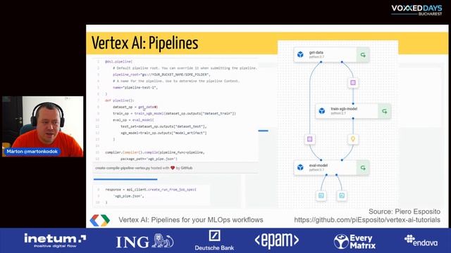 [VDBUH22] Marton Kodok - Vertex AI: Pipelines for your MLOps workflows смотреть онлайн