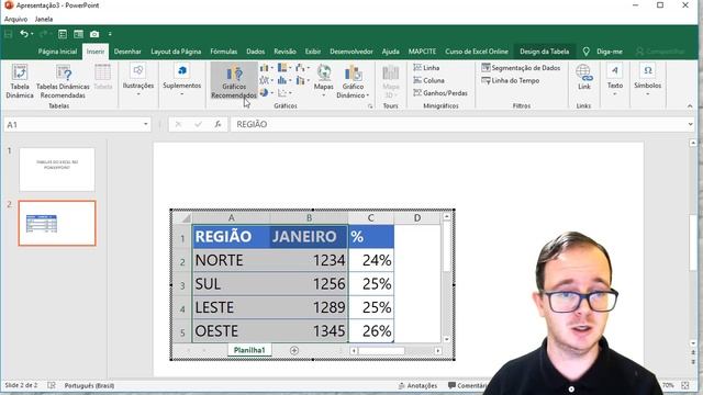 Como usar Excel dentro do PowerPoint - Inserir Planilhas do Excel смотреть онлайн