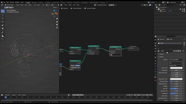 How to easily make a Wireframe in Blender in 1 Minute смотреть онлайн