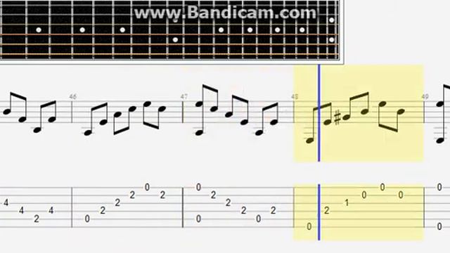 Skyrim - Sons Of Skyrim   Acoustic Guitar Lesson Note Tabs