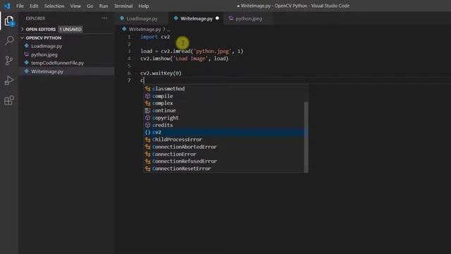 Menyimpan Gambar OpenCV Python смотреть онлайн