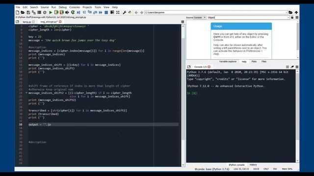 Simple Encryption. Caesar Cipher | Python Mini Project смотреть онлайн