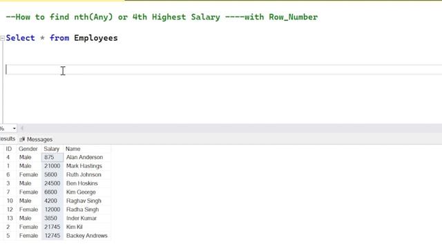 How to get any highest salary with Row_number in SQL | Row_Number in SQL | SQL Interview questions смотреть онлайн