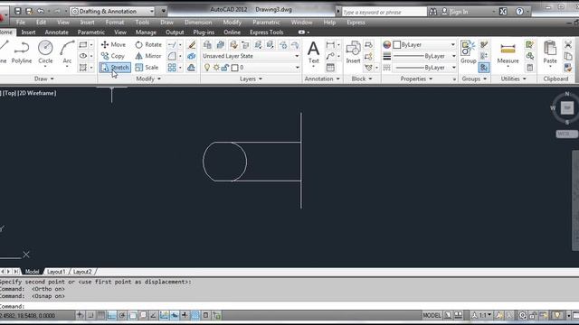 The STRETCH Command - AutoCAD смотреть онлайн