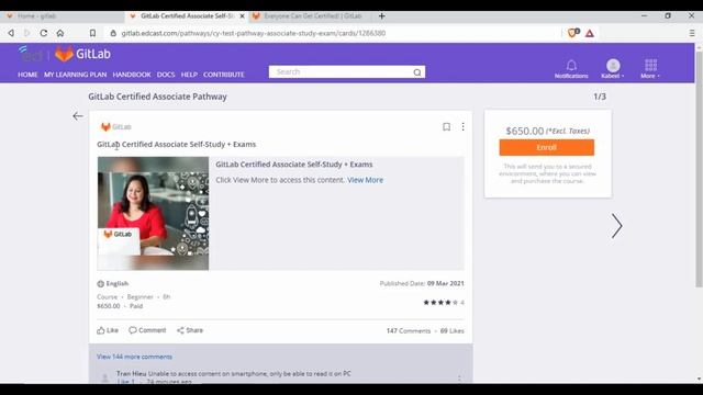 Attention! | Free GitLab Certified Associate certification Costing $650 | 100% Discount Offer. смотреть онлайн